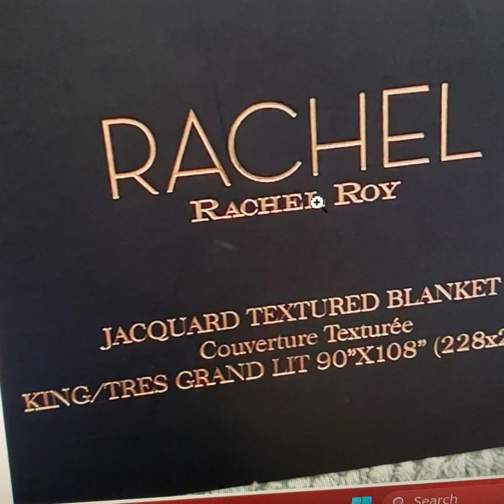 RACHEL Rachel Roy King/Queen Textured Blanket - Soft Blue King